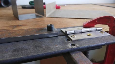 how to make metal sheet bender|homemade sheet metal press brake.